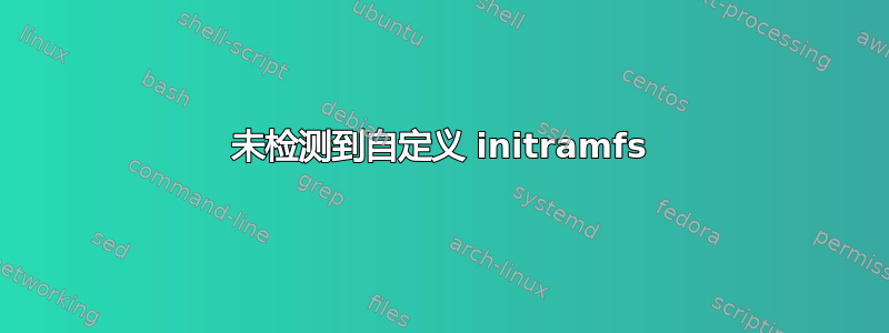 未检测到自定义 initramfs