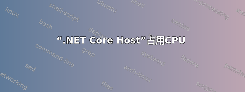 “.NET Core Host”占用CPU