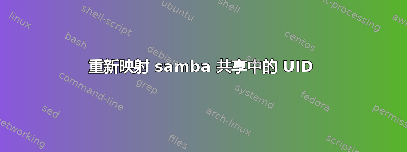 重新映射 samba 共享中的 UID