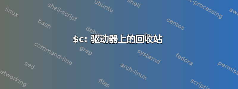 $c: 驱动器上的回收站