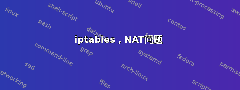 iptables，NAT问题