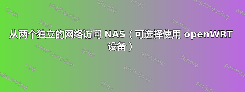 从两个独立的网络访问 NAS（可选择使用 openWRT 设备）