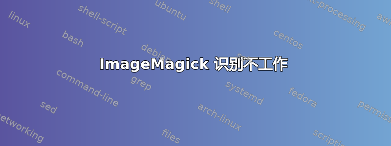 ImageMagick 识别不工作