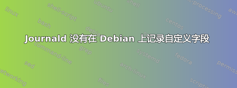 Journald 没有在 Debian 上记录自定义字段