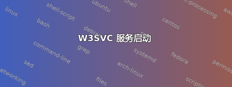 W3SVC 服务启动