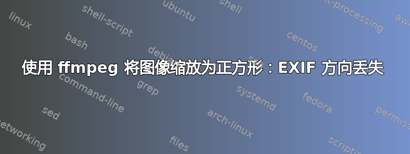 使用 ffmpeg 将图像缩放为正方形：EXIF 方向丢失