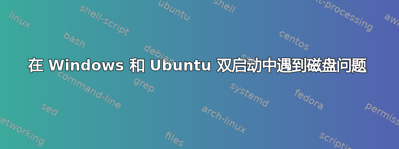 在 Windows 和 Ubuntu 双启动中遇到磁盘问题