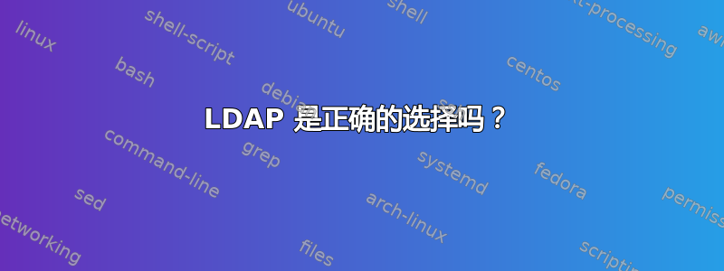 LDAP 是正确的选择吗？