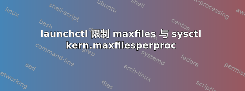 launchctl 限制 maxfiles 与 sysctl kern.maxfilesperproc