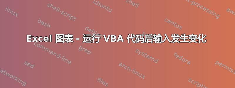 Excel 图表 - 运行 VBA 代码后输入发生变化