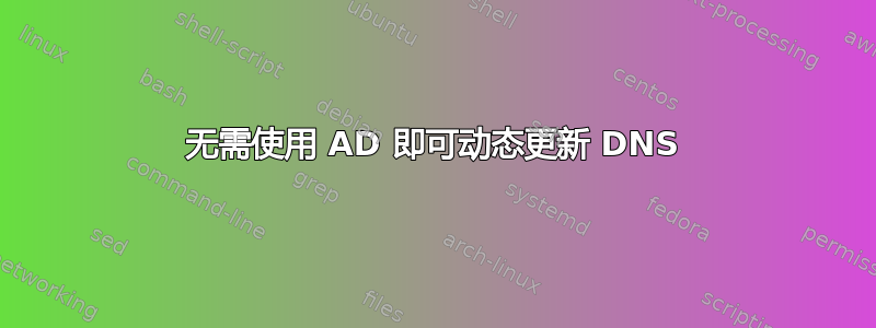 无需使用 AD 即可动态更新 DNS