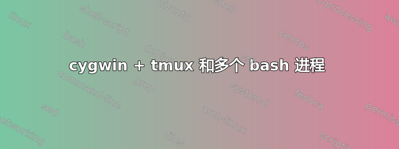 cygwin + tmux 和多个 bash 进程