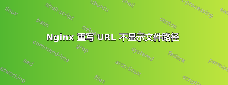 Nginx 重写 URL 不显示文件路径