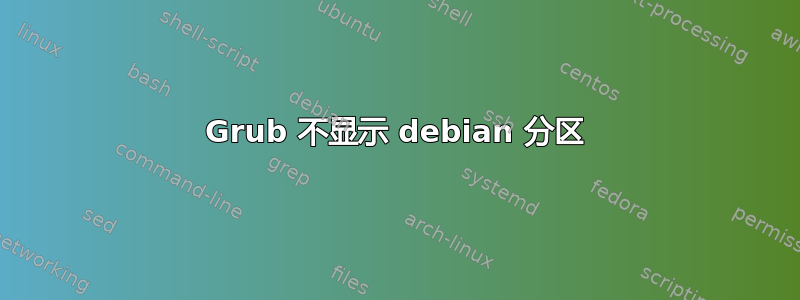 Grub 不显示 debian 分区