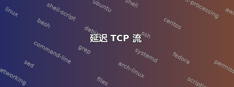 延迟 TCP 流