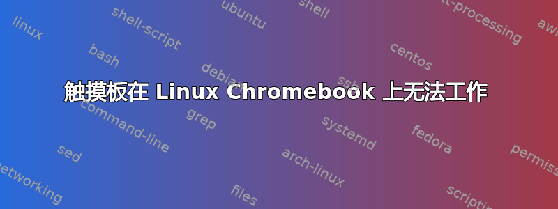 触摸板在 Linux Chromebook 上无法工作