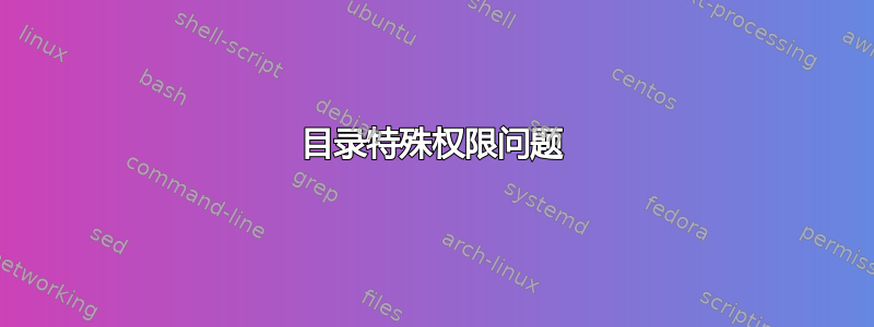 目录特殊权限问题