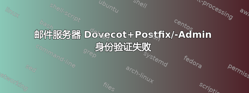 邮件服务器 Dovecot+Postfix/-Admin 身份验证失败