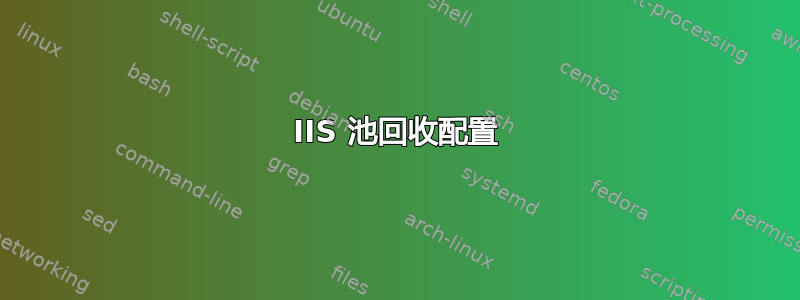 IIS 池回收配置