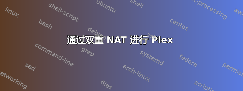 通过双重 NAT 进行 Plex