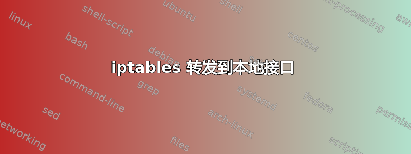 iptables 转发到本地接口