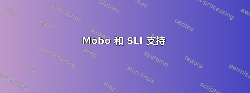 Mobo 和 SLI 支持