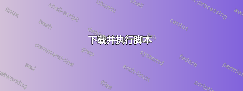 下载并执行脚本