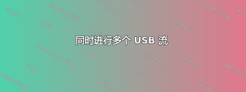 同时进行多个 USB 流