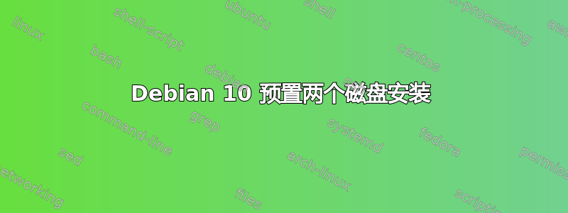 Debian 10 预置两个磁盘安装