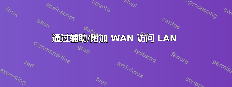 通过辅助/附加 WAN 访问 LAN