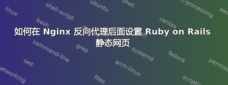 如何在 Nginx 反向代理后面设置 Ruby on Rails 静态网页