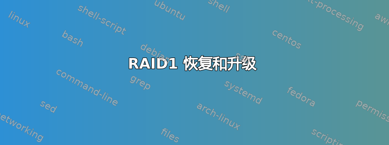 RAID1 恢复和升级