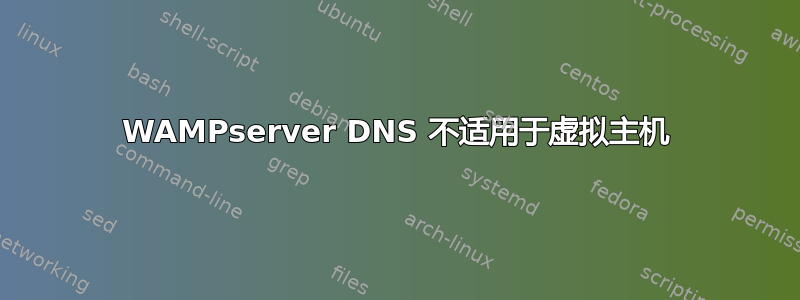 WAMPserver DNS 不适用于虚拟主机