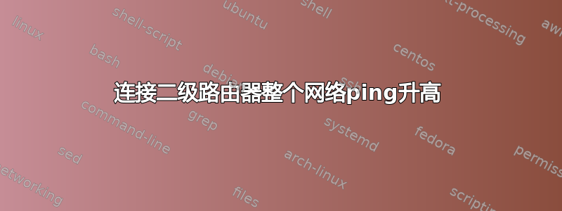 连接二级路由器整个网络ping升高