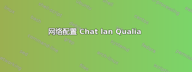 网络配置 Chat lan Qualia