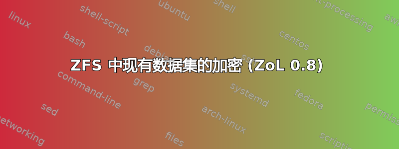 ZFS 中现有数据集的加密 (ZoL 0.8)