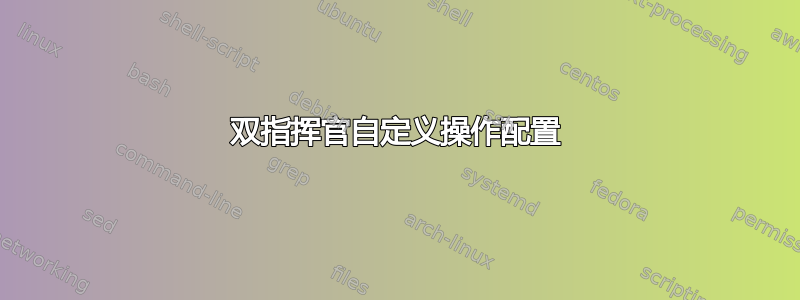 双指挥官自定义操作配置