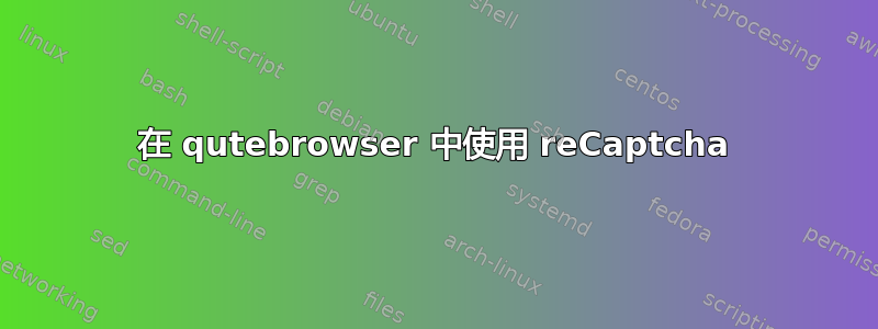 在 qutebrowser 中使用 reCaptcha