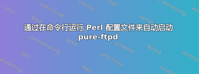 通过在命令行运行 Perl 配置文件来自动启动 pure-ftpd