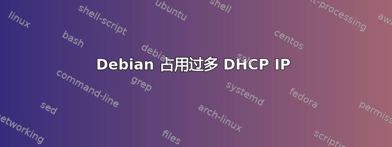 Debian 占用过多 DHCP IP