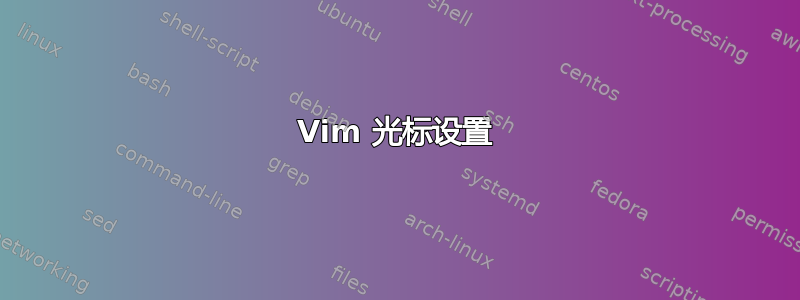 Vim 光标设置