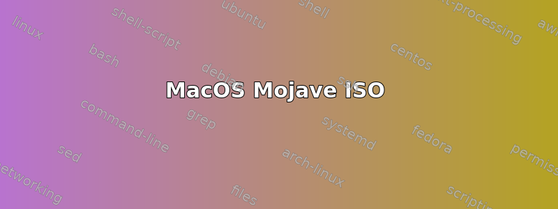 MacOS Mojave ISO