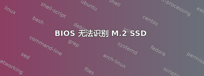 BIOS 无法识别 M.2 SSD