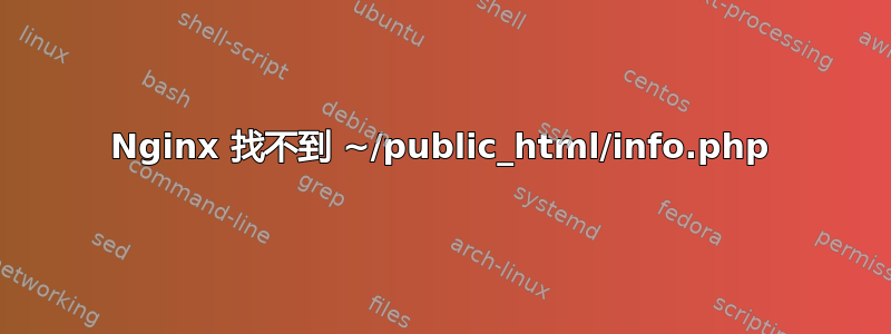 Nginx 找不到 ~/public_html/info.php