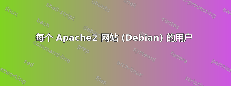 每个 Apache2 网站 (Debian) 的用户