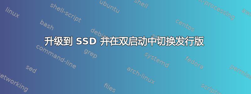 升级到 SSD 并在双启动中切换发行版