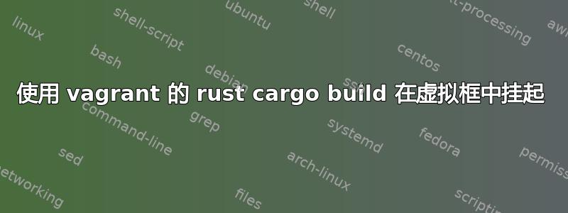 使用 vagrant 的 rust cargo build 在虚拟框中挂起