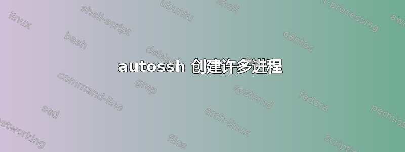 autossh 创建许多进程