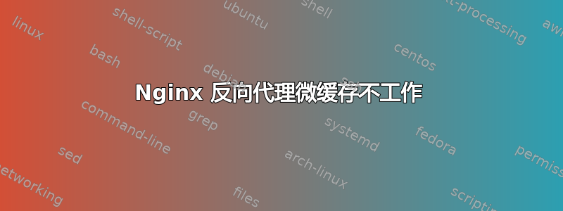 Nginx 反向代理微缓存不工作