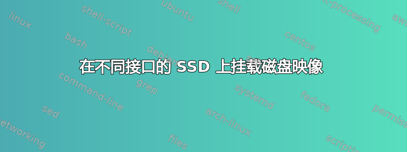 在不同接口的 SSD 上挂载磁盘映像